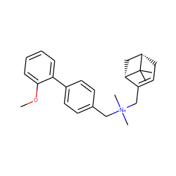 COc1ccccc1-c1ccc(C[N+](C)(C)CC2=CC[C@H]3C[C@@H]2C3(C)C)cc1 ZINC000095564669