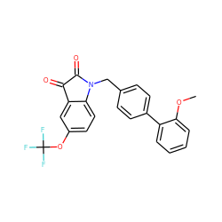 COc1ccccc1-c1ccc(CN2C(=O)C(=O)c3cc(OC(F)(F)F)ccc32)cc1 ZINC000045349599