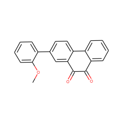 COc1ccccc1-c1ccc2c(c1)C(=O)C(=O)c1ccccc1-2 ZINC000013862846