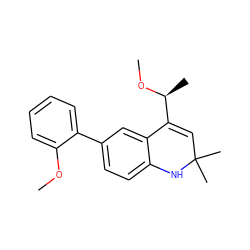 COc1ccccc1-c1ccc2c(c1)C([C@H](C)OC)=CC(C)(C)N2 ZINC000014968784