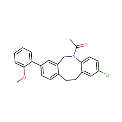 COc1ccccc1-c1ccc2c(c1)CN(C(C)=O)c1ccc(Cl)cc1CC2 ZINC000028571935