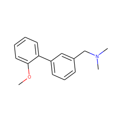 COc1ccccc1-c1cccc(CN(C)C)c1 ZINC000649436666