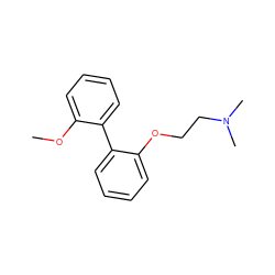 COc1ccccc1-c1ccccc1OCCN(C)C ZINC000045371452