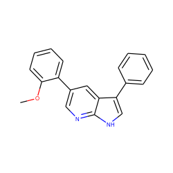 COc1ccccc1-c1cnc2[nH]cc(-c3ccccc3)c2c1 ZINC000103225119