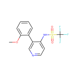 COc1ccccc1-c1cnccc1NS(=O)(=O)C(F)(F)F ZINC001772610349