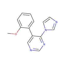 COc1ccccc1-c1cncnc1-n1ccnc1 ZINC000004239463