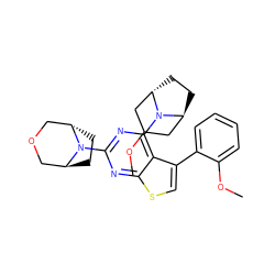 COc1ccccc1-c1csc2nc(N3[C@H]4CC[C@H]3COC4)nc(N3[C@H]4CC[C@H]3CC(OC)C4)c12 ZINC000653778055