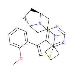 COc1ccccc1-c1csc2ncnc(N3[C@H]4CC[C@H]3CC(N(C)C3CCC3)C4)c12 ZINC000146494817