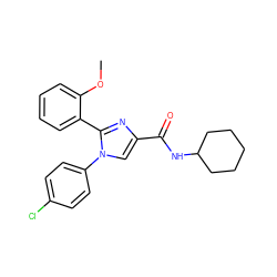 COc1ccccc1-c1nc(C(=O)NC2CCCCC2)cn1-c1ccc(Cl)cc1 ZINC000028702475