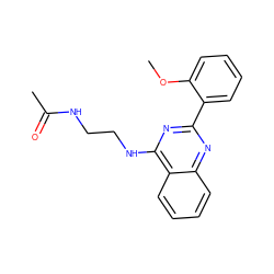 COc1ccccc1-c1nc(NCCNC(C)=O)c2ccccc2n1 ZINC000004268040