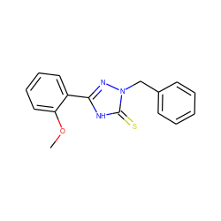 COc1ccccc1-c1nn(Cc2ccccc2)c(=S)[nH]1 ZINC000013536846