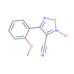 COc1ccccc1-c1no[n+]([O-])c1C#N ZINC000013831331