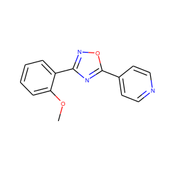 COc1ccccc1-c1noc(-c2ccncc2)n1 ZINC000002242011