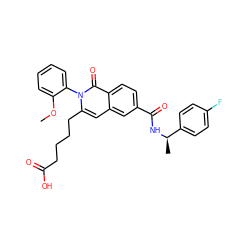 COc1ccccc1-n1c(CCCCC(=O)O)cc2cc(C(=O)N[C@H](C)c3ccc(F)cc3)ccc2c1=O ZINC000223536162