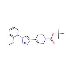 COc1ccccc1-n1cc(C2=CCN(C(=O)OC(C)(C)C)CC2)nn1 ZINC000040860994