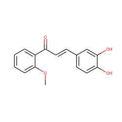 COc1ccccc1C(=O)/C=C/c1ccc(O)c(O)c1 ZINC000013834203