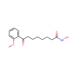 COc1ccccc1C(=O)CCCCCCC(=O)NO ZINC000013474405