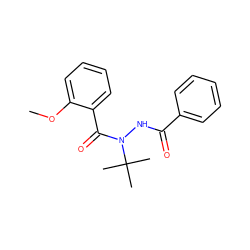 COc1ccccc1C(=O)N(NC(=O)c1ccccc1)C(C)(C)C ZINC000034332022