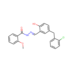 COc1ccccc1C(=O)N/N=C/c1cc(Cc2ccccc2Cl)ccc1O ZINC000005880564