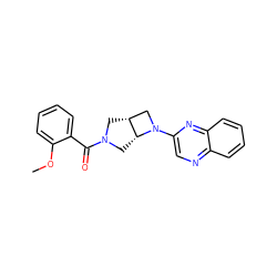 COc1ccccc1C(=O)N1C[C@@H]2CN(c3cnc4ccccc4n3)[C@@H]2C1 ZINC000116825031