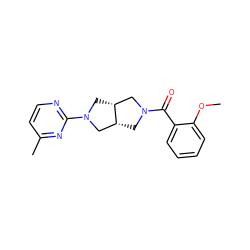 COc1ccccc1C(=O)N1C[C@@H]2CN(c3nccc(C)n3)C[C@@H]2C1 ZINC000116822951