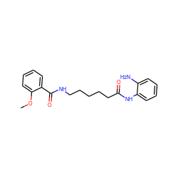 COc1ccccc1C(=O)NCCCCCC(=O)Nc1ccccc1N ZINC000117588595