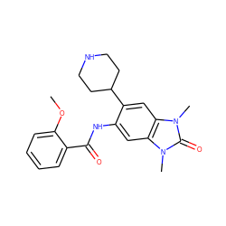 COc1ccccc1C(=O)Nc1cc2c(cc1C1CCNCC1)n(C)c(=O)n2C ZINC000653823130