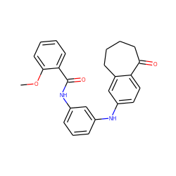 COc1ccccc1C(=O)Nc1cccc(Nc2ccc3c(c2)CCCCC3=O)c1 ZINC000095578568