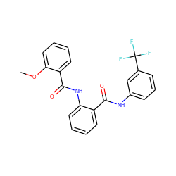 COc1ccccc1C(=O)Nc1ccccc1C(=O)Nc1cccc(C(F)(F)F)c1 ZINC000199853415