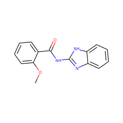 COc1ccccc1C(=O)Nc1nc2ccccc2[nH]1 ZINC000000406618