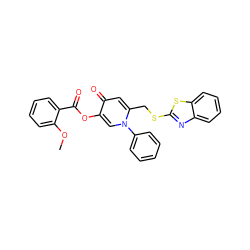 COc1ccccc1C(=O)Oc1cn(-c2ccccc2)c(CSc2nc3ccccc3s2)cc1=O ZINC000103240477