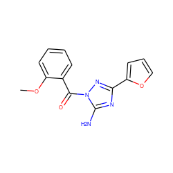 COc1ccccc1C(=O)n1nc(-c2ccco2)nc1N ZINC000000608724