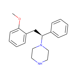 COc1ccccc1C[C@@H](c1ccccc1)N1CCNCC1 ZINC000036093206