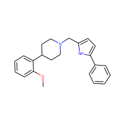 COc1ccccc1C1CCN(Cc2ccc(-c3ccccc3)[nH]2)CC1 ZINC000029563744