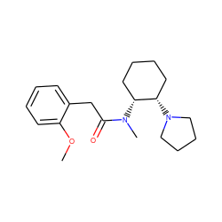 COc1ccccc1CC(=O)N(C)[C@@H]1CCCC[C@@H]1N1CCCC1 ZINC000026833603