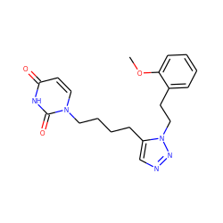 COc1ccccc1CCn1nncc1CCCCn1ccc(=O)[nH]c1=O ZINC000095556099