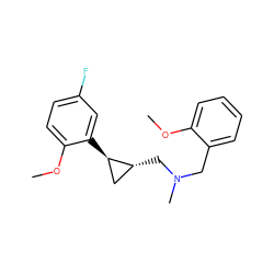 COc1ccccc1CN(C)C[C@@H]1C[C@H]1c1cc(F)ccc1OC ZINC001772574079