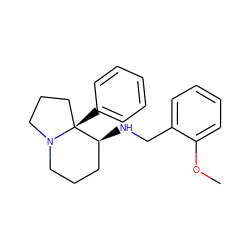 COc1ccccc1CN[C@H]1CCCN2CCC[C@]12c1ccccc1 ZINC000029401769