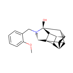 COc1ccccc1CN1[C@@H]2[C@H]3[C@@H]4[C@@H]5[C@@H]6C[C@H]([C@@H]2[C@@H]6[C@]41O)[C@H]53 ZINC000254133674
