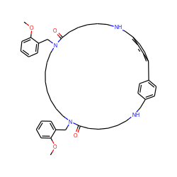 COc1ccccc1CN1CCCCCCCCN(Cc2ccccc2OC)C(=O)CCCCCNCc2ccc(cc2)-c2ccc(cc2)CNCCCCCC1=O ZINC000095610952