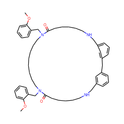 COc1ccccc1CN1CCCCCCCCN(Cc2ccccc2OC)C(=O)CCCCCNCc2cccc(c2)Cc2cccc(c2)CNCCCCCC1=O ZINC000095610842