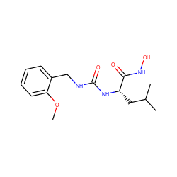COc1ccccc1CNC(=O)N[C@@H](CC(C)C)C(=O)NO ZINC000095563864