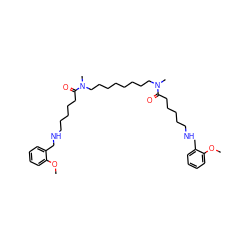 COc1ccccc1CNCCCCCC(=O)N(C)CCCCCCCCN(C)C(=O)CCCCCNCc1ccccc1OC ZINC000027419921