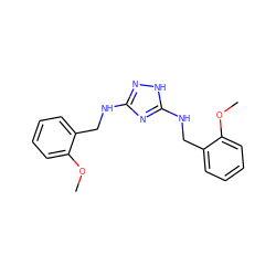 COc1ccccc1CNc1n[nH]c(NCc2ccccc2OC)n1 ZINC000002884750