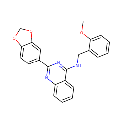 COc1ccccc1CNc1nc(-c2ccc3c(c2)OCO3)nc2ccccc12 ZINC000004239217