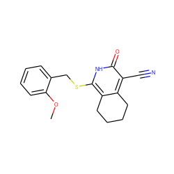 COc1ccccc1CSc1[nH]c(=O)c(C#N)c2c1CCCC2 ZINC000073129774