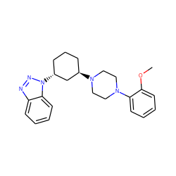 COc1ccccc1N1CCN([C@@H]2CCC[C@@H](n3nnc4ccccc43)C2)CC1 ZINC000013802434