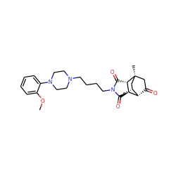 COc1ccccc1N1CCN(CCCCN2C(=O)[C@H]3[C@H](C2=O)[C@H]2C(=O)C[C@@]3(C)C[C@H]2C)CC1 ZINC000101177615