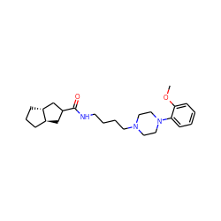 COc1ccccc1N1CCN(CCCCNC(=O)C2C[C@H]3CCC[C@@H]3C2)CC1 ZINC000028259925