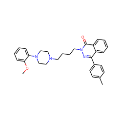 COc1ccccc1N1CCN(CCCCn2nc(-c3ccc(C)cc3)c3ccccc3c2=O)CC1 ZINC000034801009